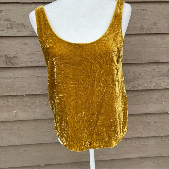 J Crew mustard velvet tank! - Picture 3 of 6